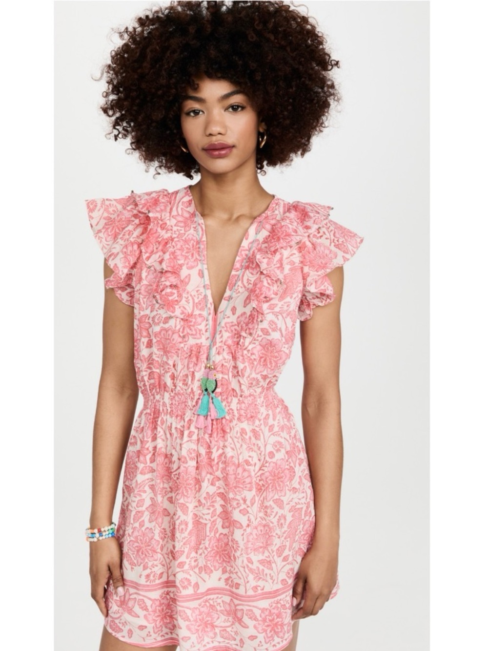 Bell by Alicia Bell Meadow Mini Dress in Pink Floral